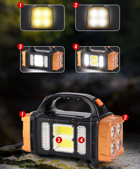 Акумуляторний ліхтар на сонячній батареї